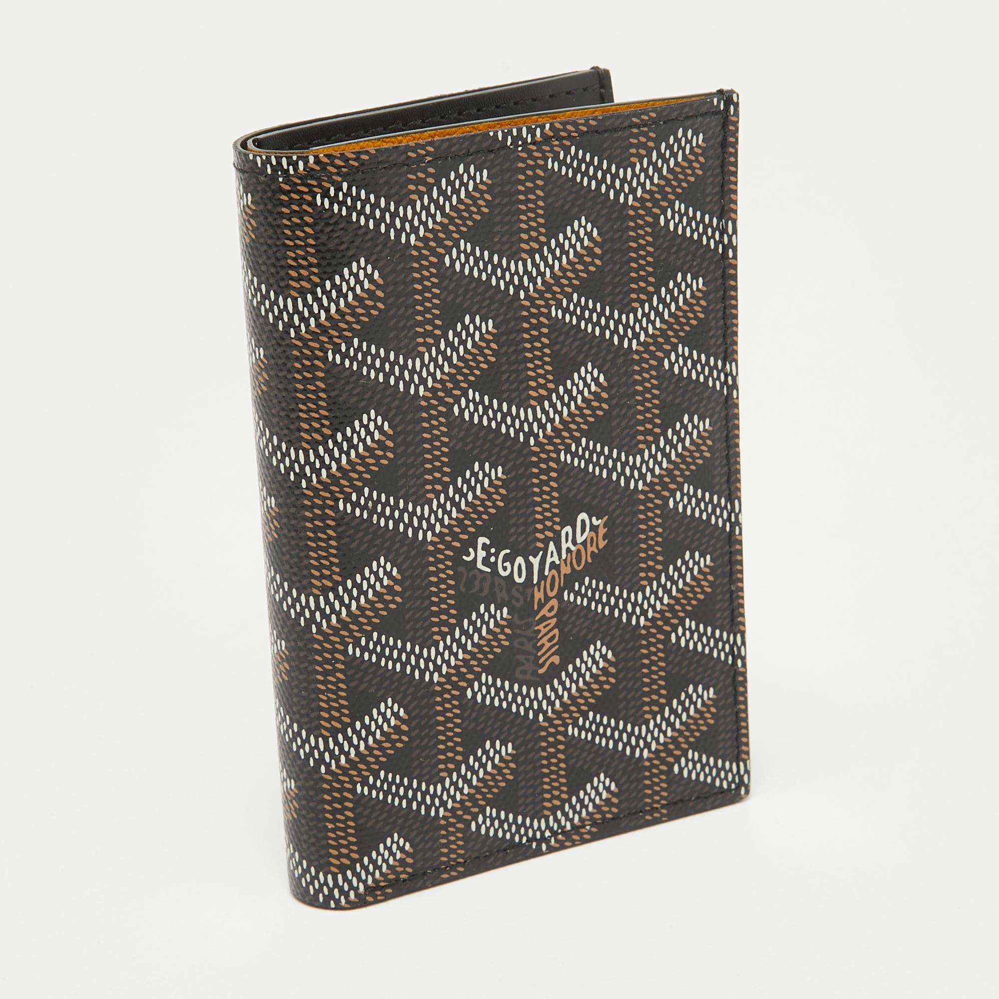Goyard Black Goyardine Coated Canvas Saint Pierre Card Holder In New Condition In Dubai, Al Qouz 2