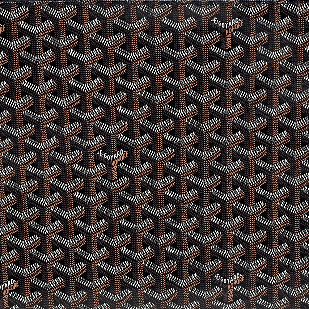 Goyard Black Goyardine Coated Canvas Senat II MGM Clutch 1