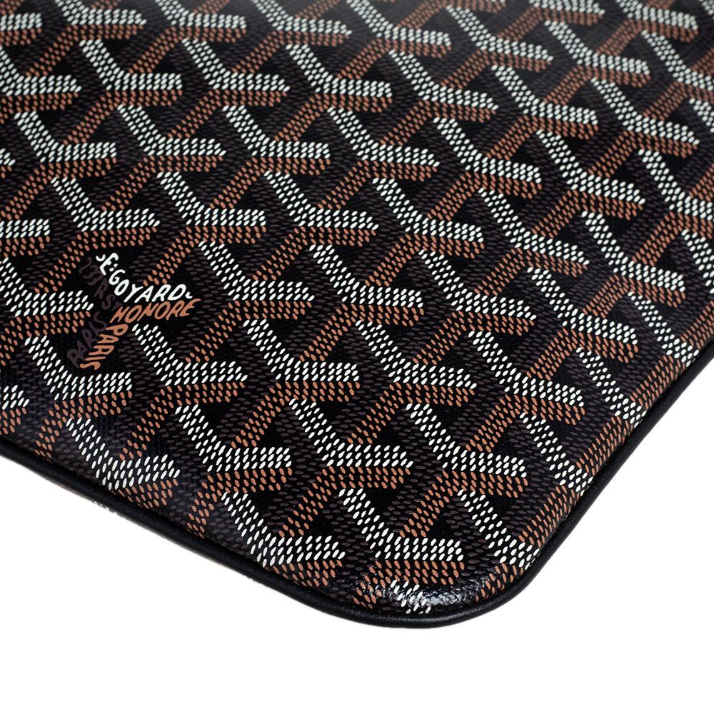 Goyard Black Goyardine Coated Canvas Senat II MGM Clutch 2