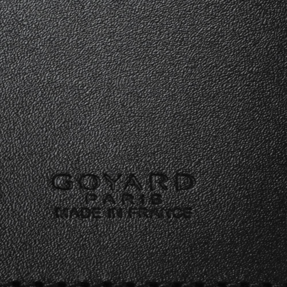 Goyard Black Goyardine Coated Canvas Victoire Bifold Card Holder In Excellent Condition In Dubai, Al Qouz 2
