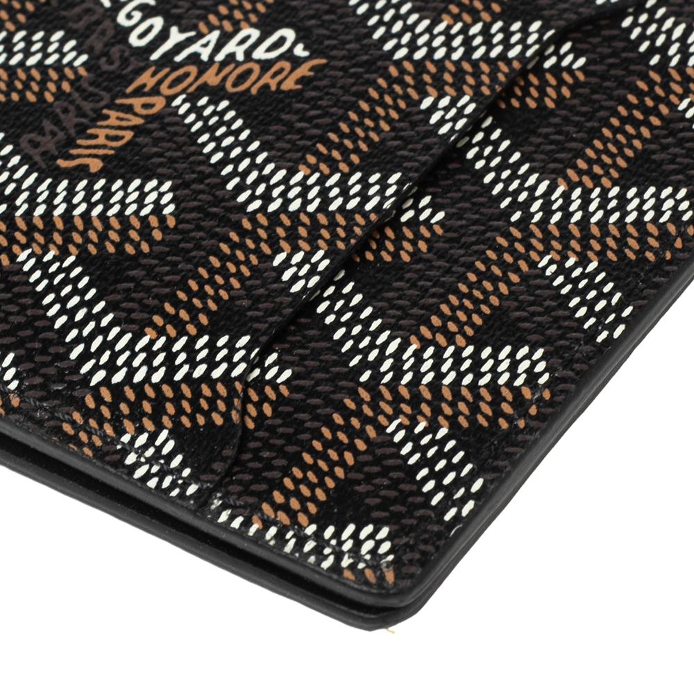 Goyard Black Goyardine Coated Canvas Victoire Bifold Card Holder 1