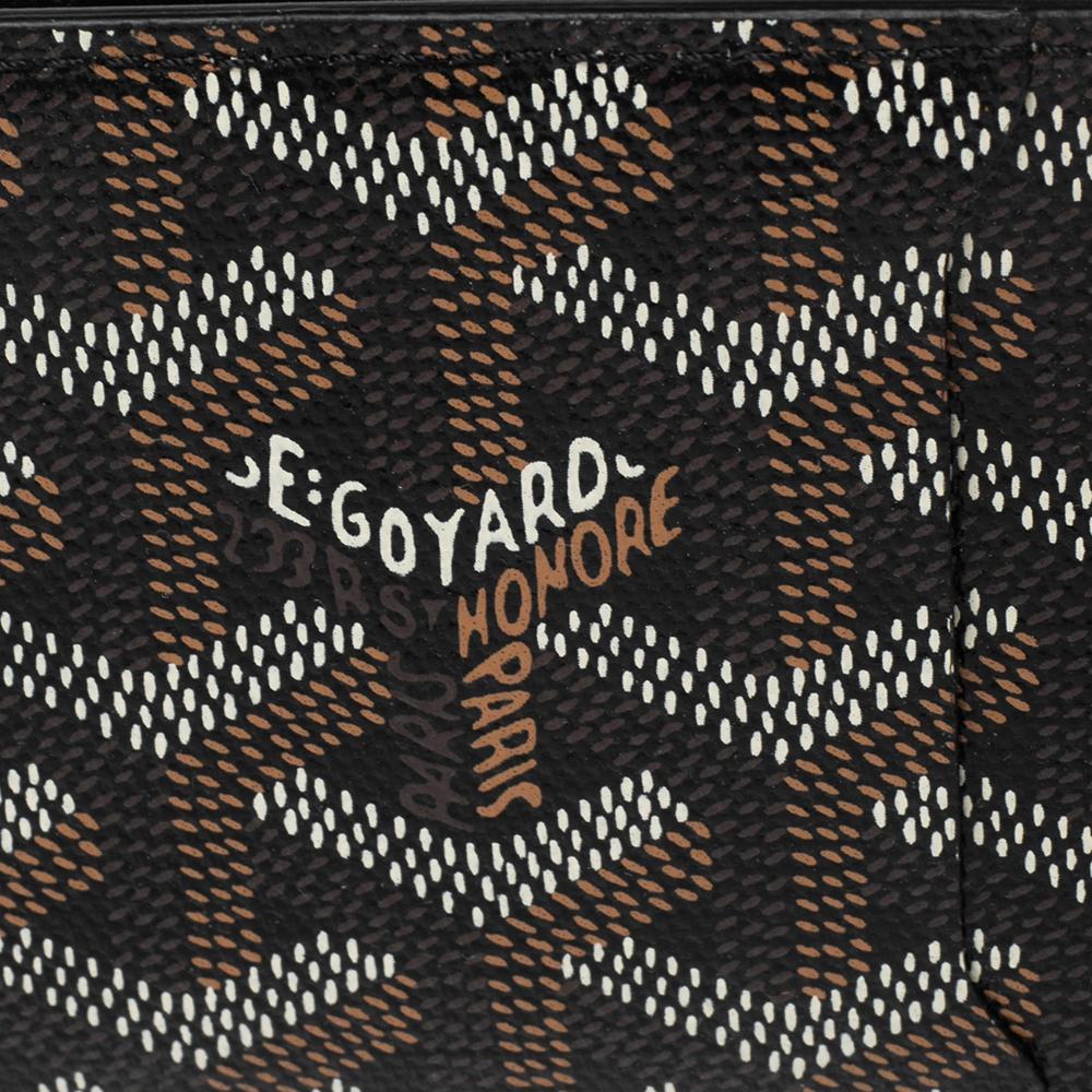 Goyard Black Goyardine Coated Canvas Victoire Bifold Card Holder 2