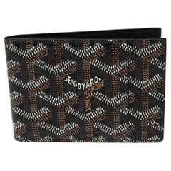 Goyard Black Goyardine Coated Canvas Victoire Bifold Card Holder