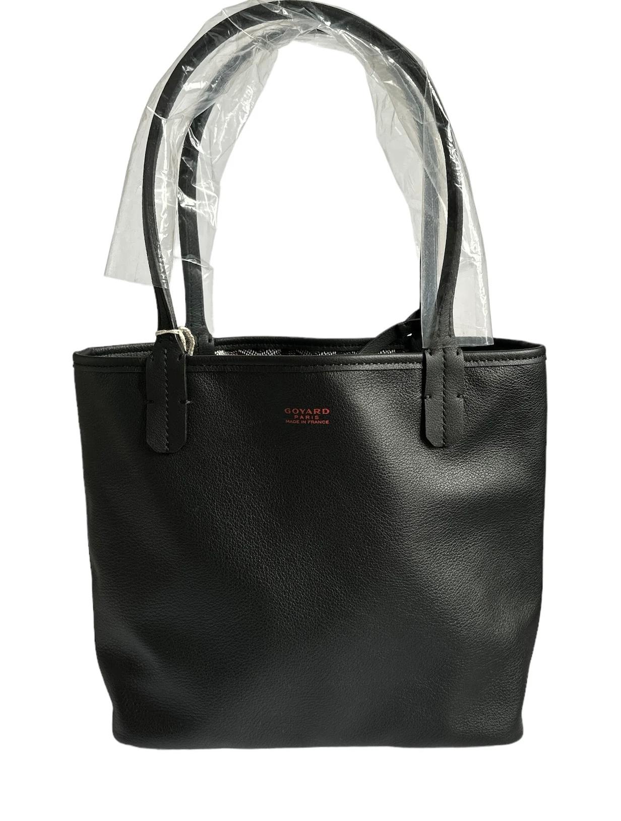 Femenino o masculino Goyard Black Goyardine Mini Anjou tote bag en venta