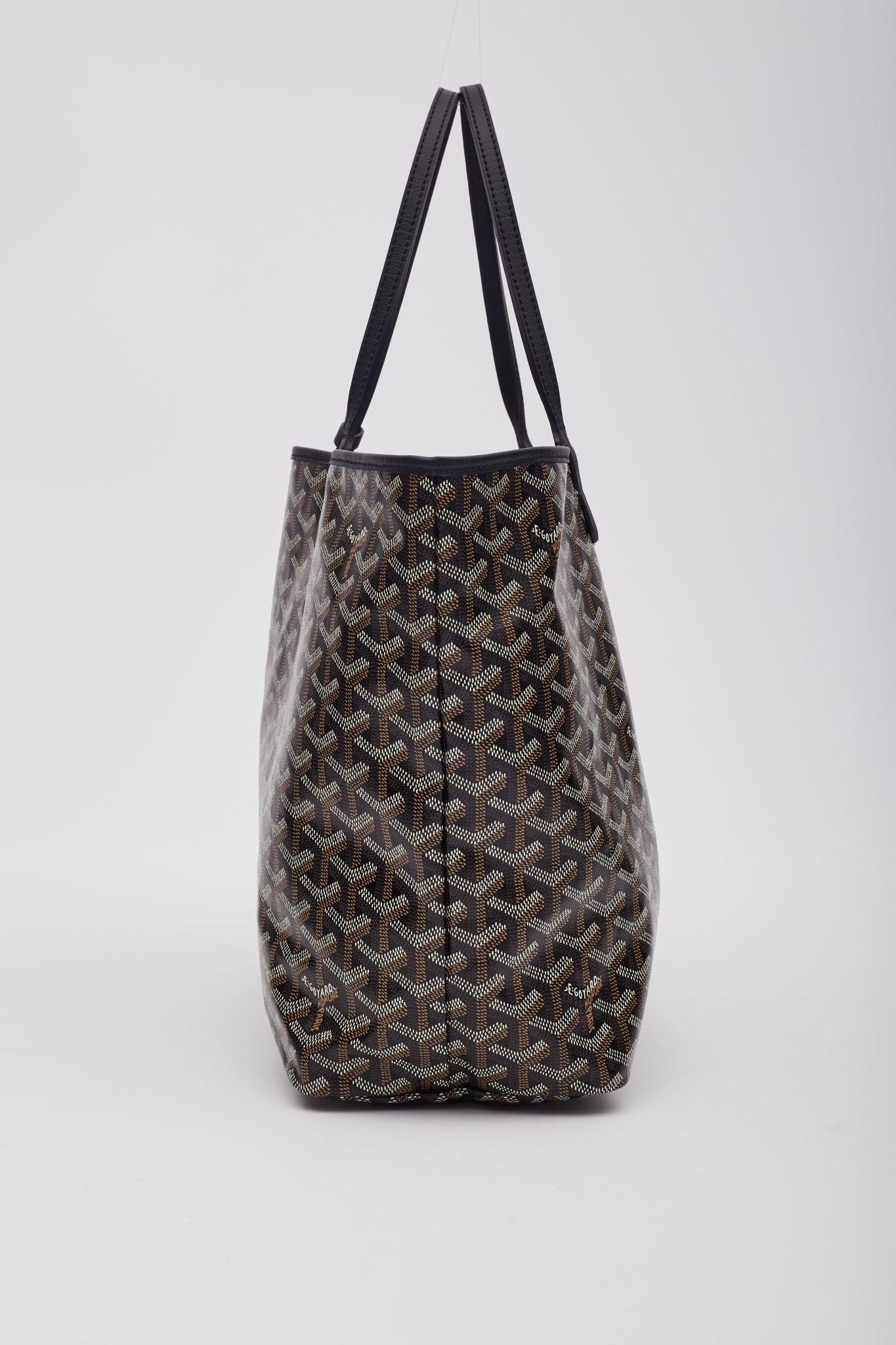 Goyard Black Goyardine Saint Louis PM Tote For Sale 2