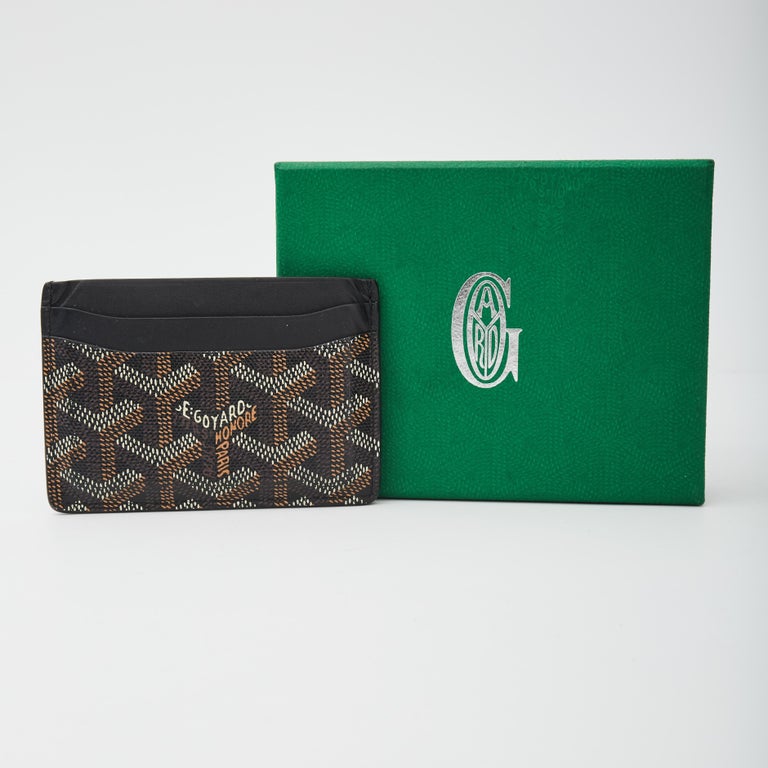 Goyard Black Goyardline Saint Sulpice Card Holder For Sale at 1stDibs