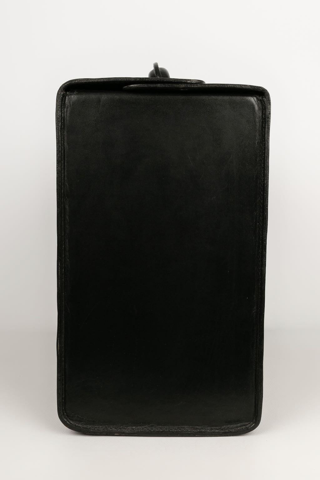 Goyard Black Leather Briefcase In Good Condition In SAINT-OUEN-SUR-SEINE, FR