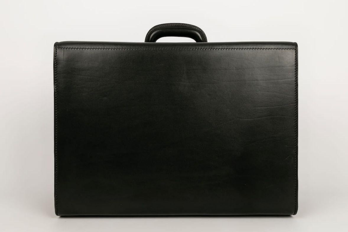 Women's Goyard Black Leather Briefcase