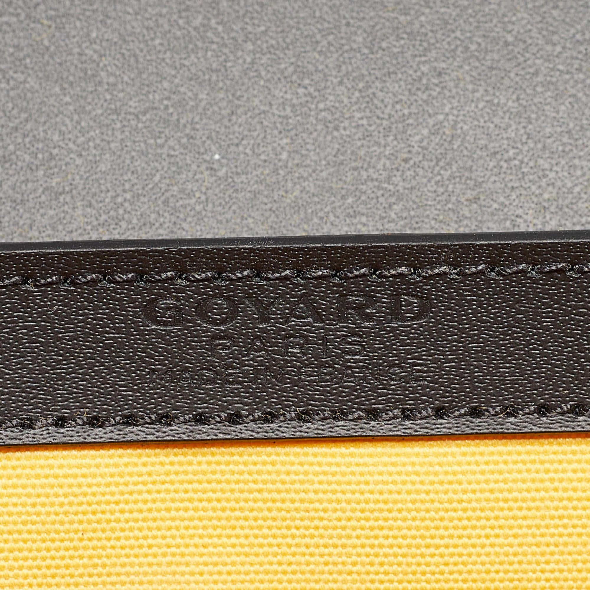Goyard Black Leather Limited Edition Customized Heart Mini Saigon Top Handle Bag 4