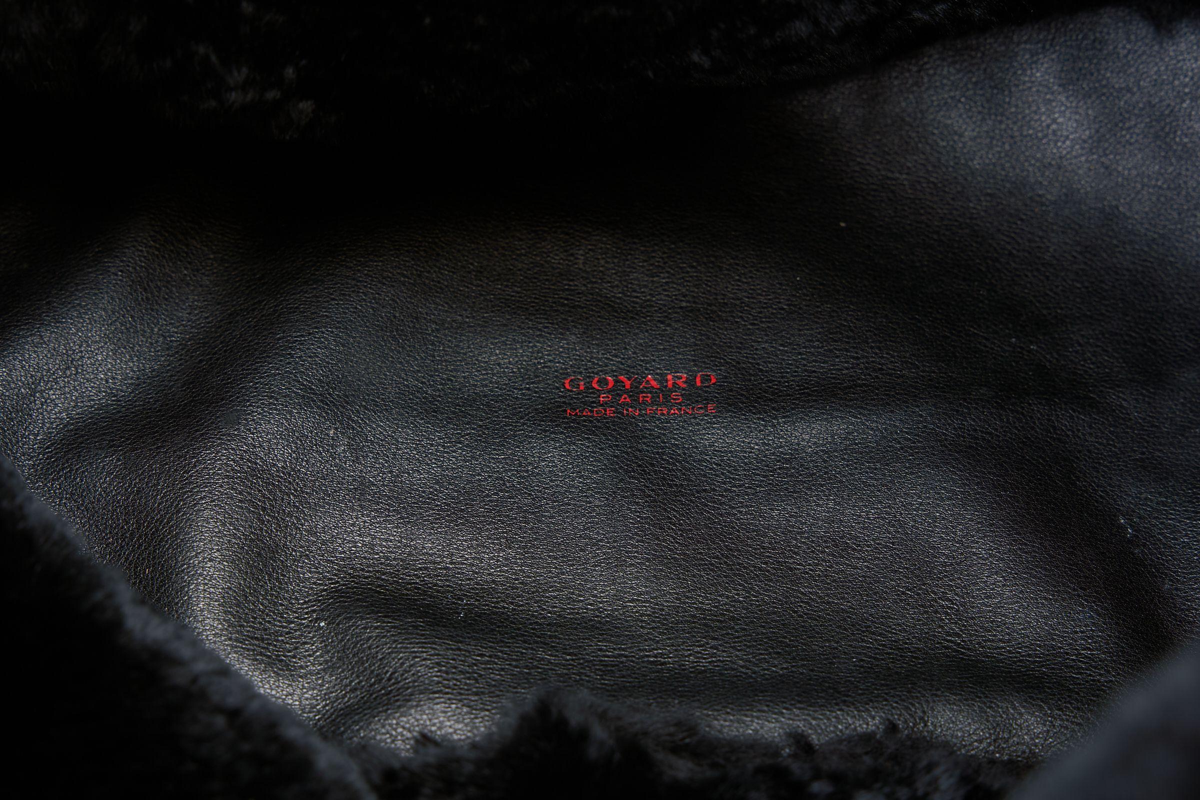 Goyard Black Lim. Ed. Fur Lined Tote For Sale 3