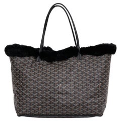 Goyard Black Lim. Ed. Tote foderata di pelliccia