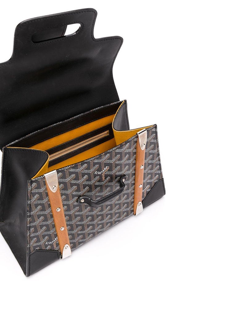 Goyard Saigon Mini Trunk Bag Black Goyardine Palladium Hardware – Madison  Avenue Couture