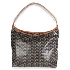 Sac hobo « Bohème » en toile Goyardine noire et beige de Goyard