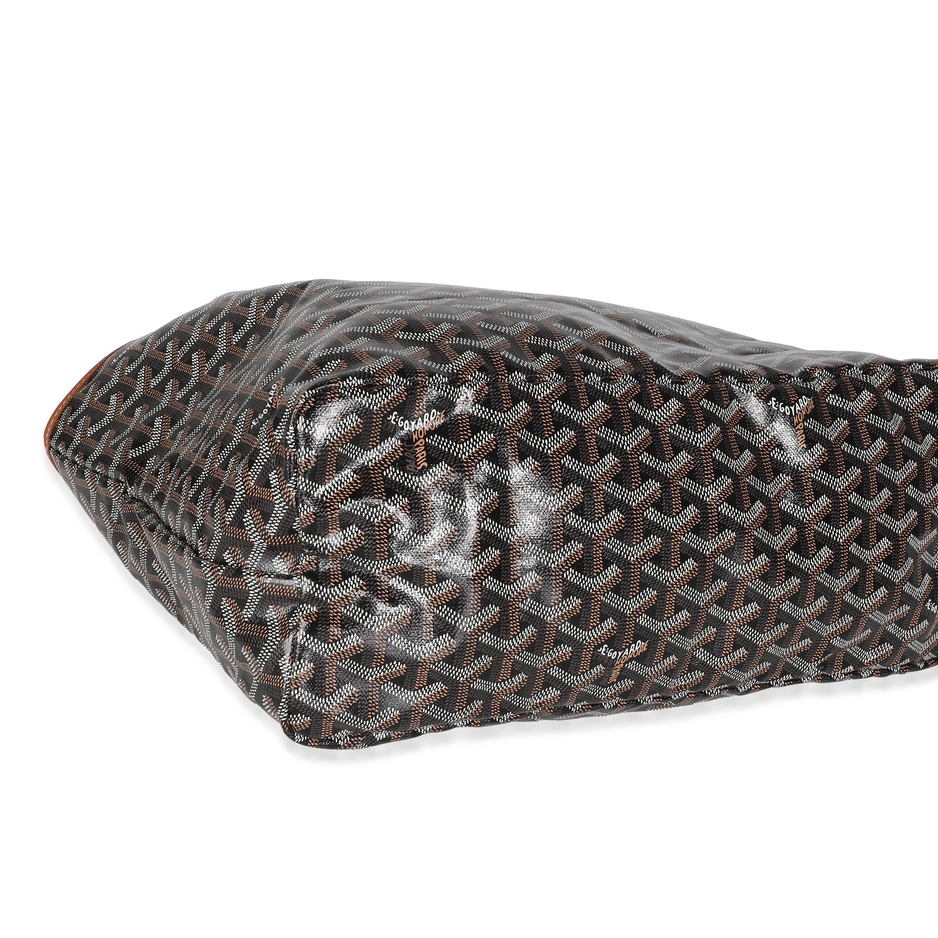 Goyard Black Tan Goyardine Canvas Saint Louis PM 1