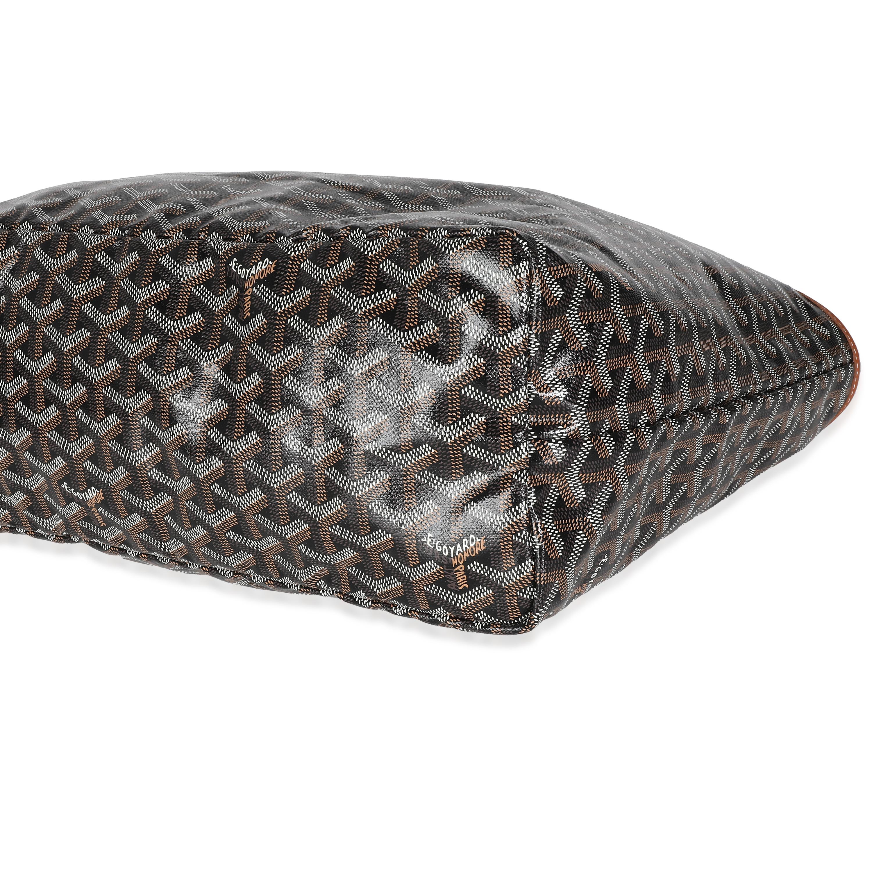 Goyard Black Tan Goyardine Canvas Saint Louis PM 2