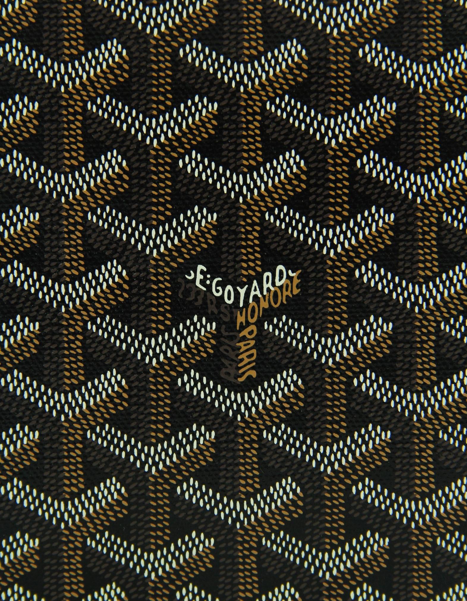 Goyard Black/ Tan Goyardine Sainte Marie Soft Clutch Bag en venta 1