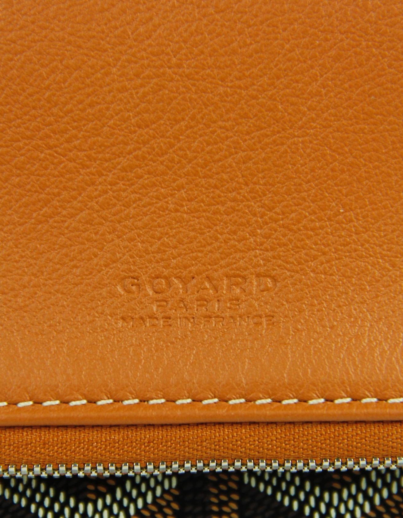 Goyard Black/ Tan Goyardine Sainte Marie Soft Clutch Bag en venta 2