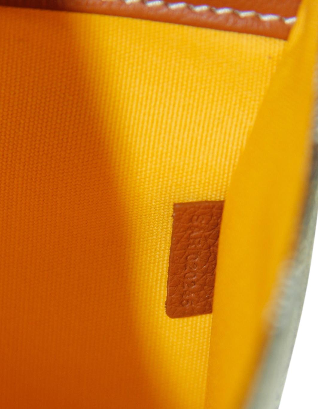 Goyard Black/ Tan Goyardine Sainte Marie Soft Clutch Bag en venta 3