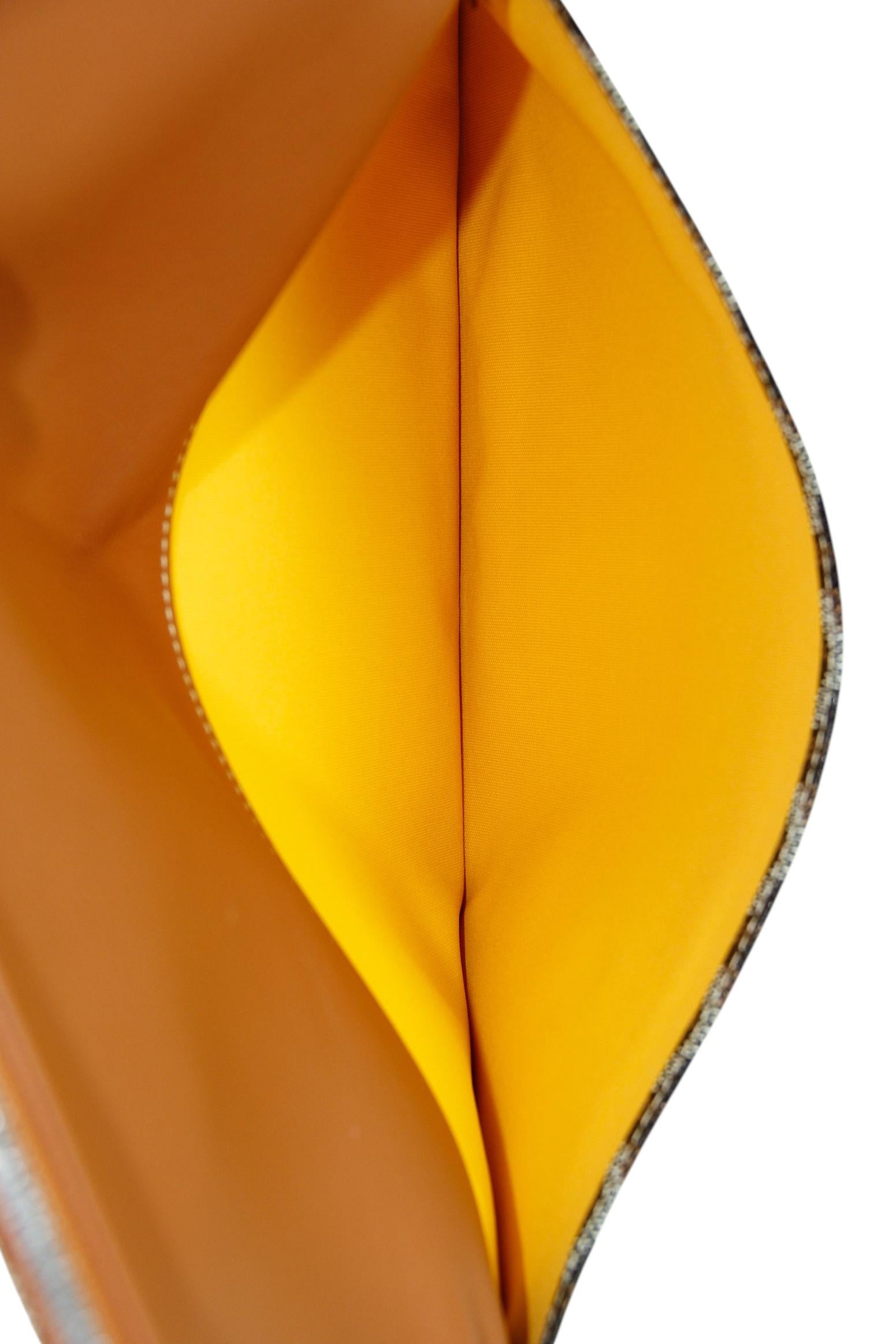 Goyard Black/ Tan Goyardine Sainte Marie Soft Clutch Bag en venta 4