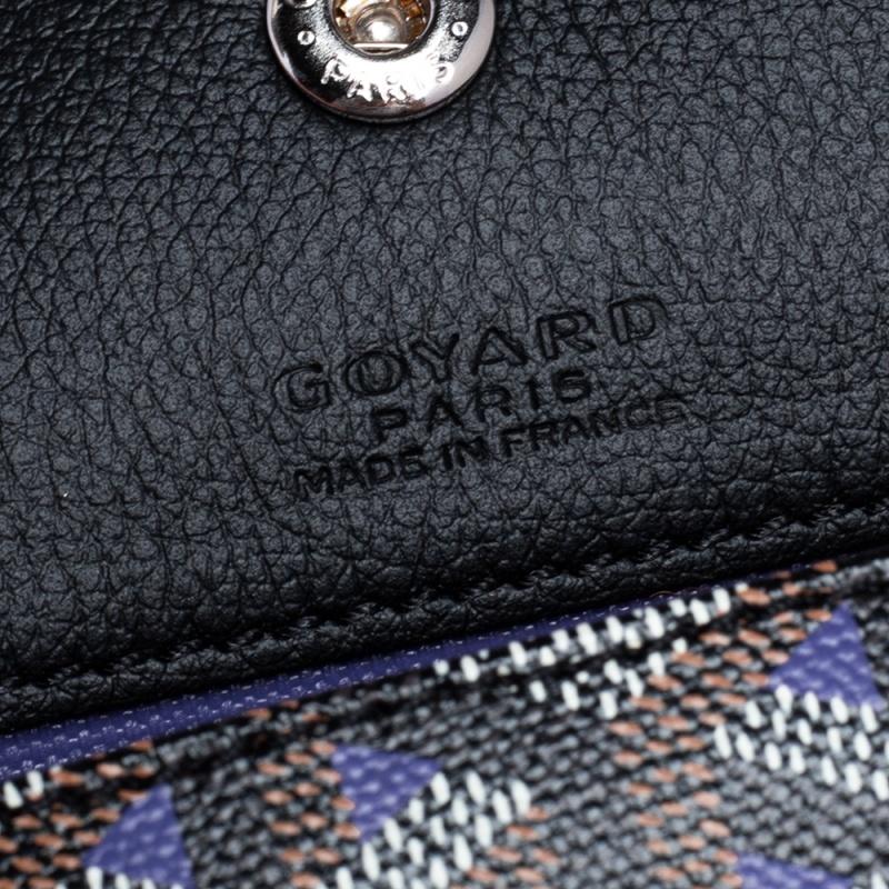 Goyard Black/Violet Goyardine Coated Canvas Saint Louis Claire Voie GM Tote 2