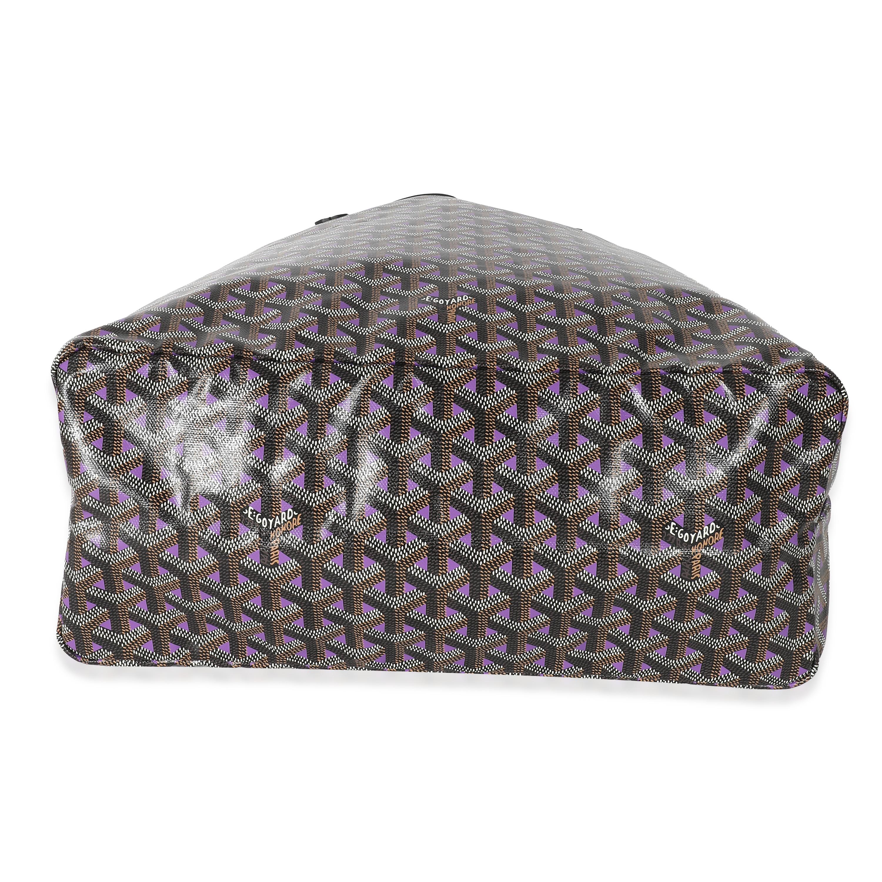 Women's Goyard Black Violet Goyardine Saint Louis Claire Voie PM