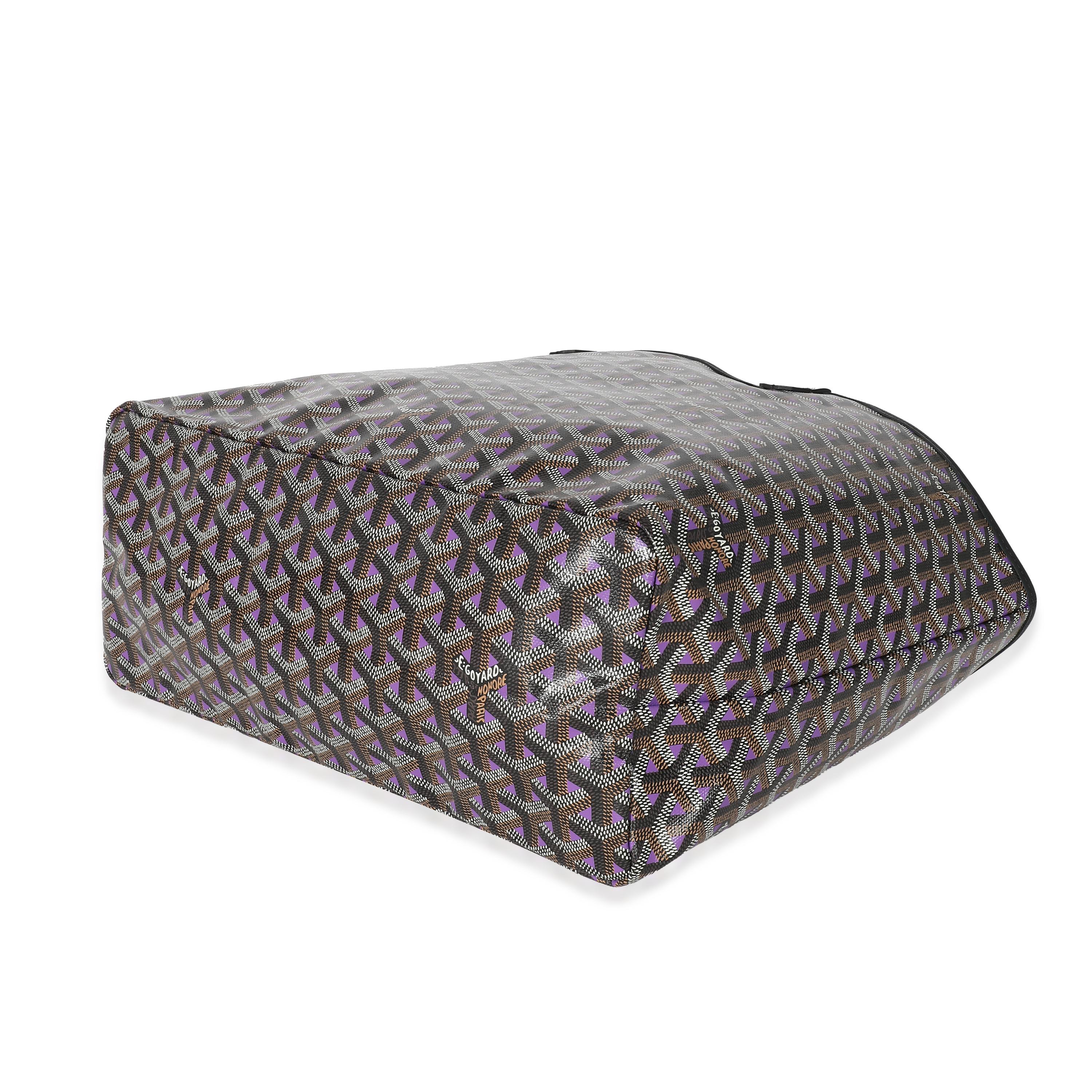 Goyard Black Violet Goyardine Saint Louis Claire Voie PM 1