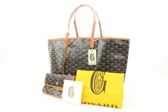 Goyard Black x Brown Chevron St Louis PM Tote Bag 17gy126s