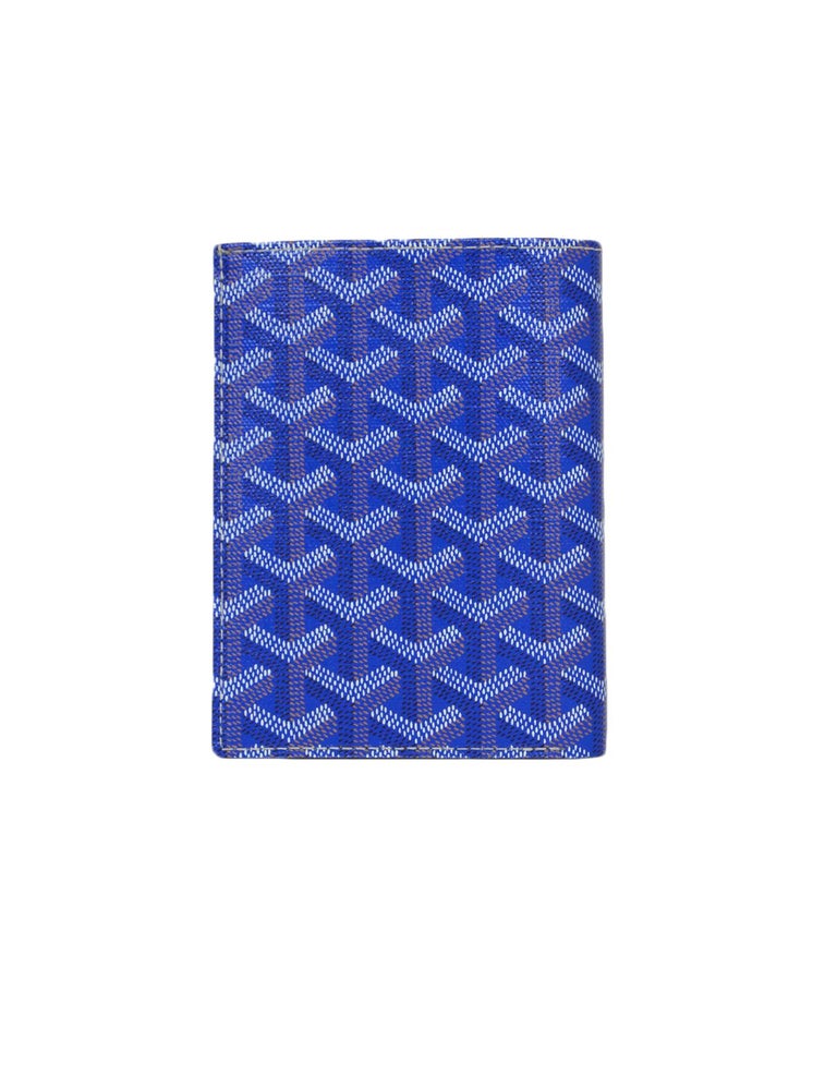 Goyard Compact Zip Wallet Blue - Kaialux