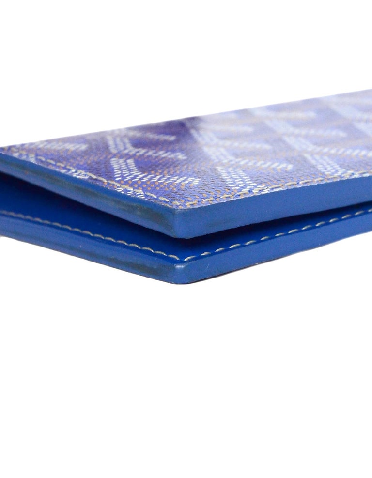 Leather wallet Goyard Blue in Leather - 27306895