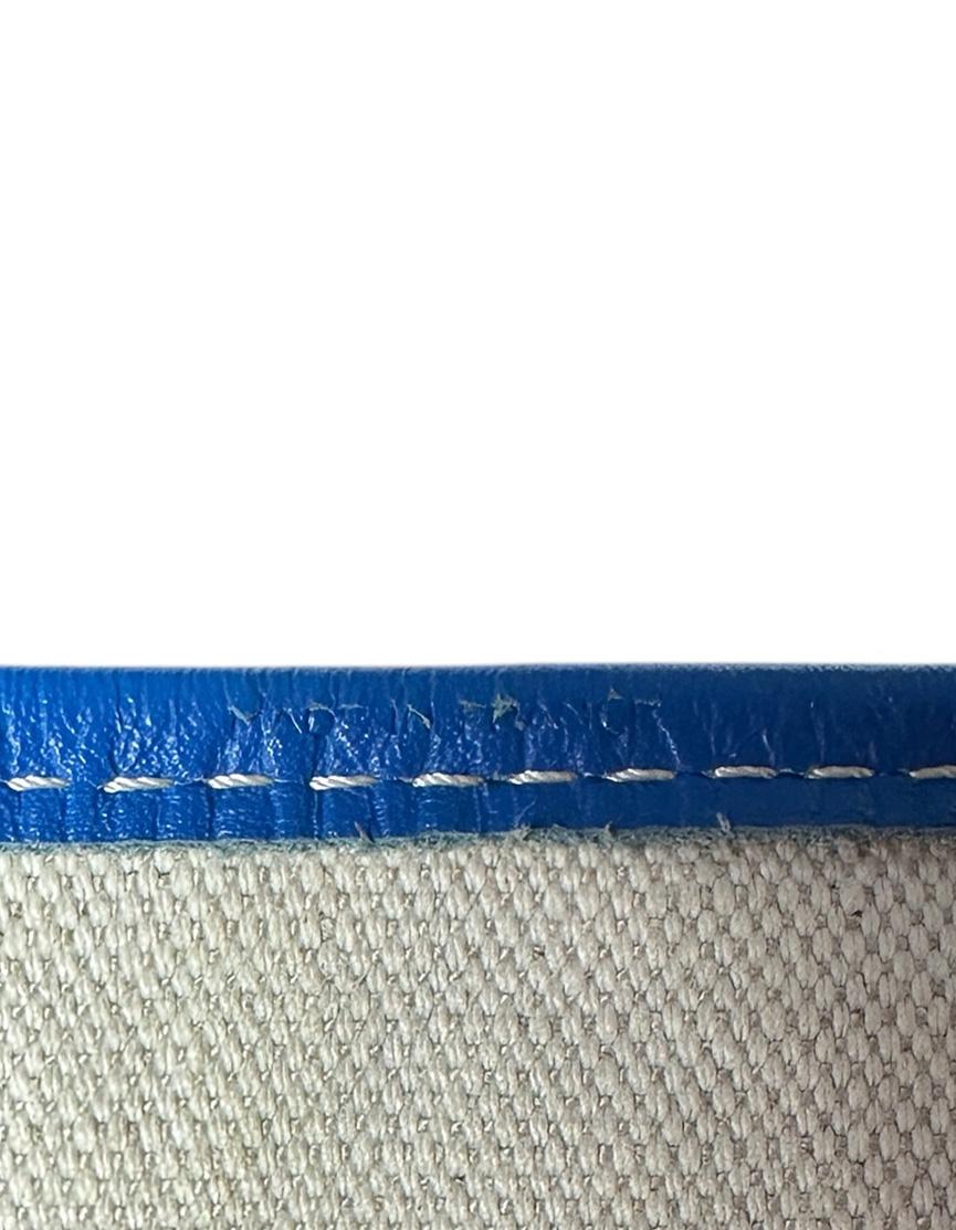 Goyard Blue Canvas Goyardine Saint Louis GM Tote Bag w/ Initials 7