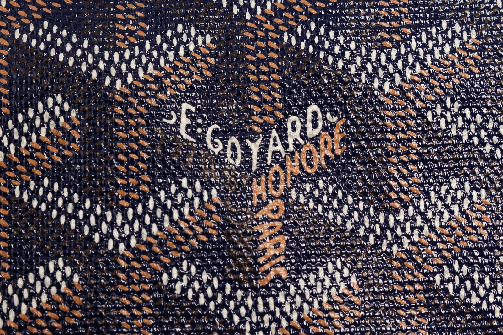 Goyard Blaue Grenadine Hobo-Tasche aus Segeltuch im Angebot 1