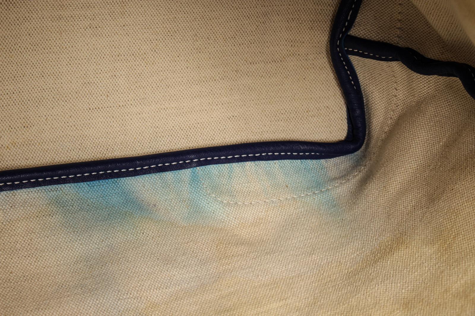 Goyard Blaue Grenadine Hobo-Tasche aus Segeltuch im Angebot 2