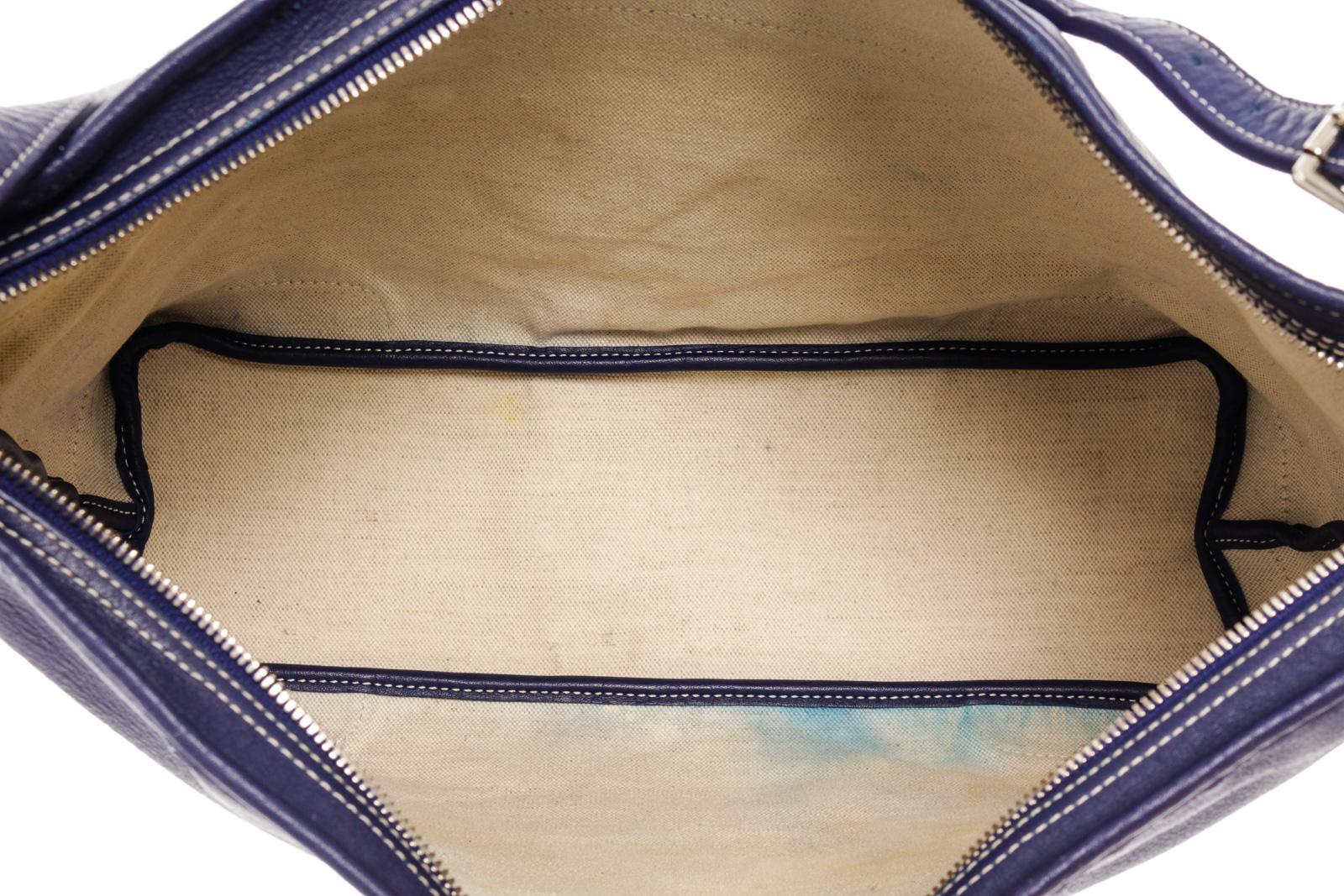 Goyard Blaue Grenadine Hobo-Tasche aus Segeltuch im Angebot 3