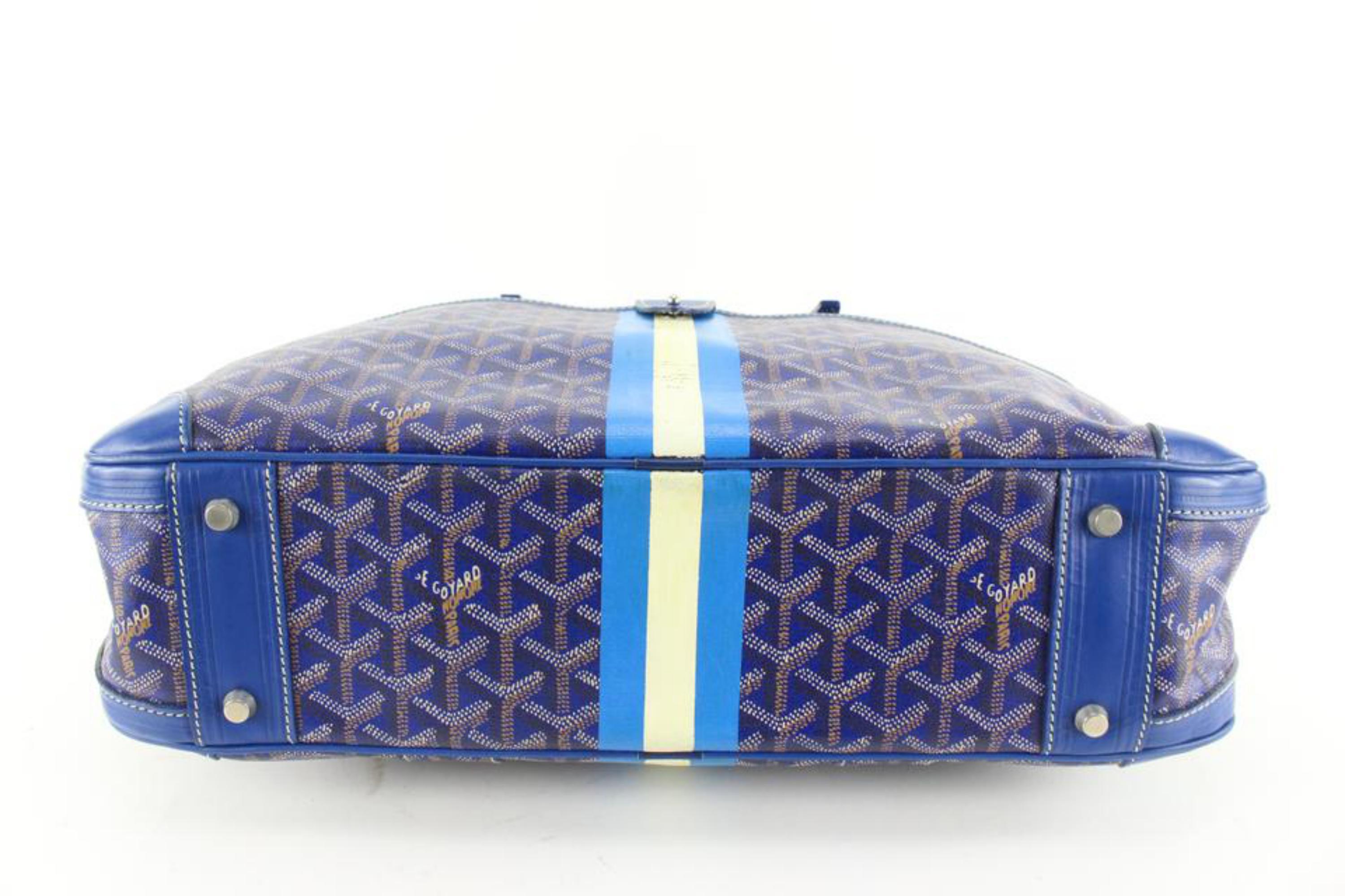Goyard Blue Chevron Ambassade MM Briefcase 16gy712s 1