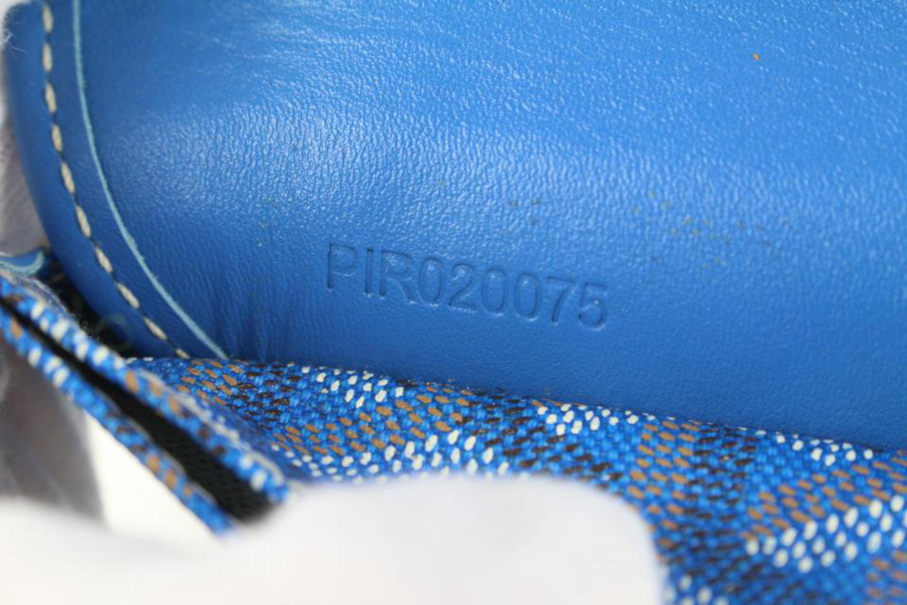 Goyard Blue Chevron St Louis PM Tote with Pouch 1GY1020 6