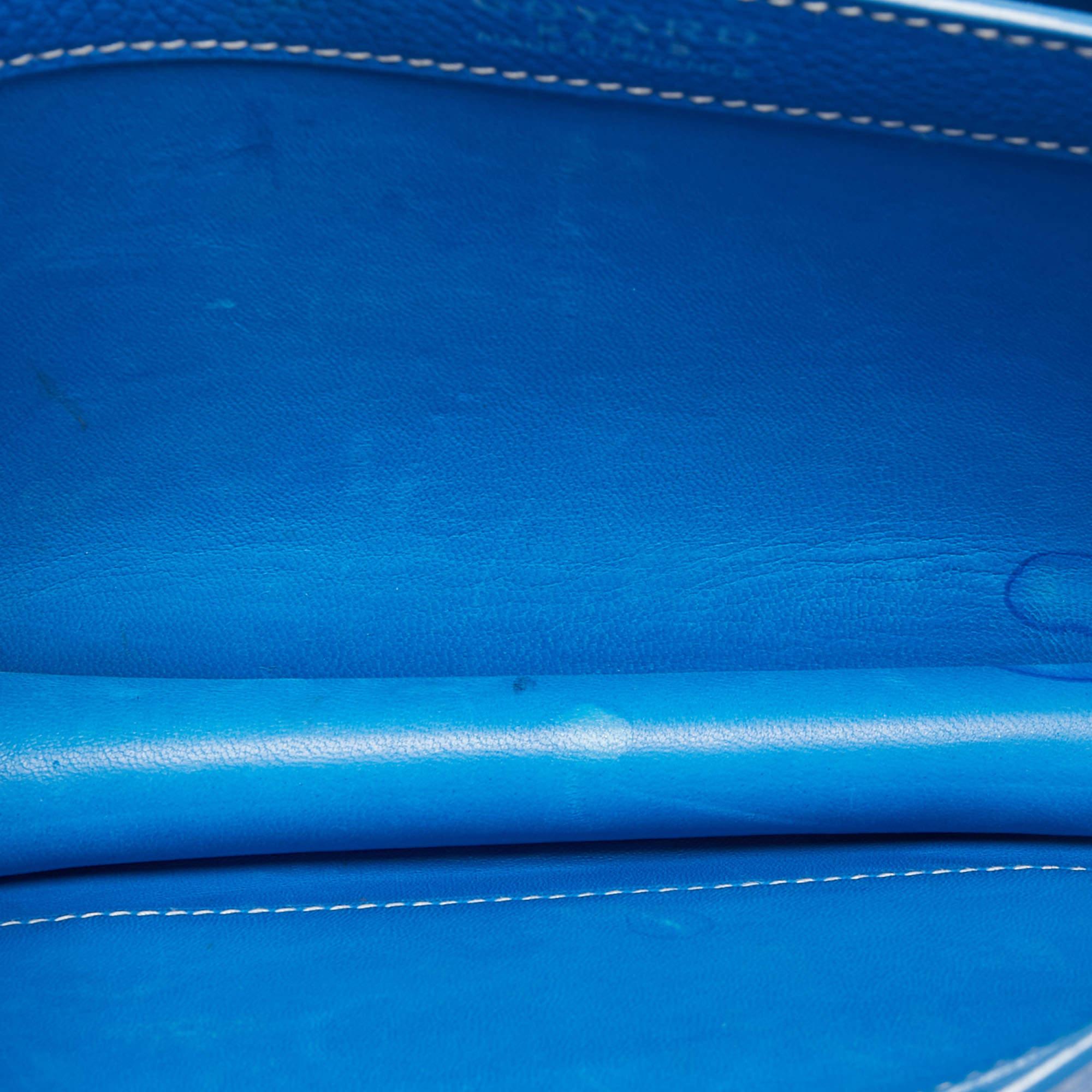 Goyard Blue Ciel Leather 233 Shoulder Bag 6