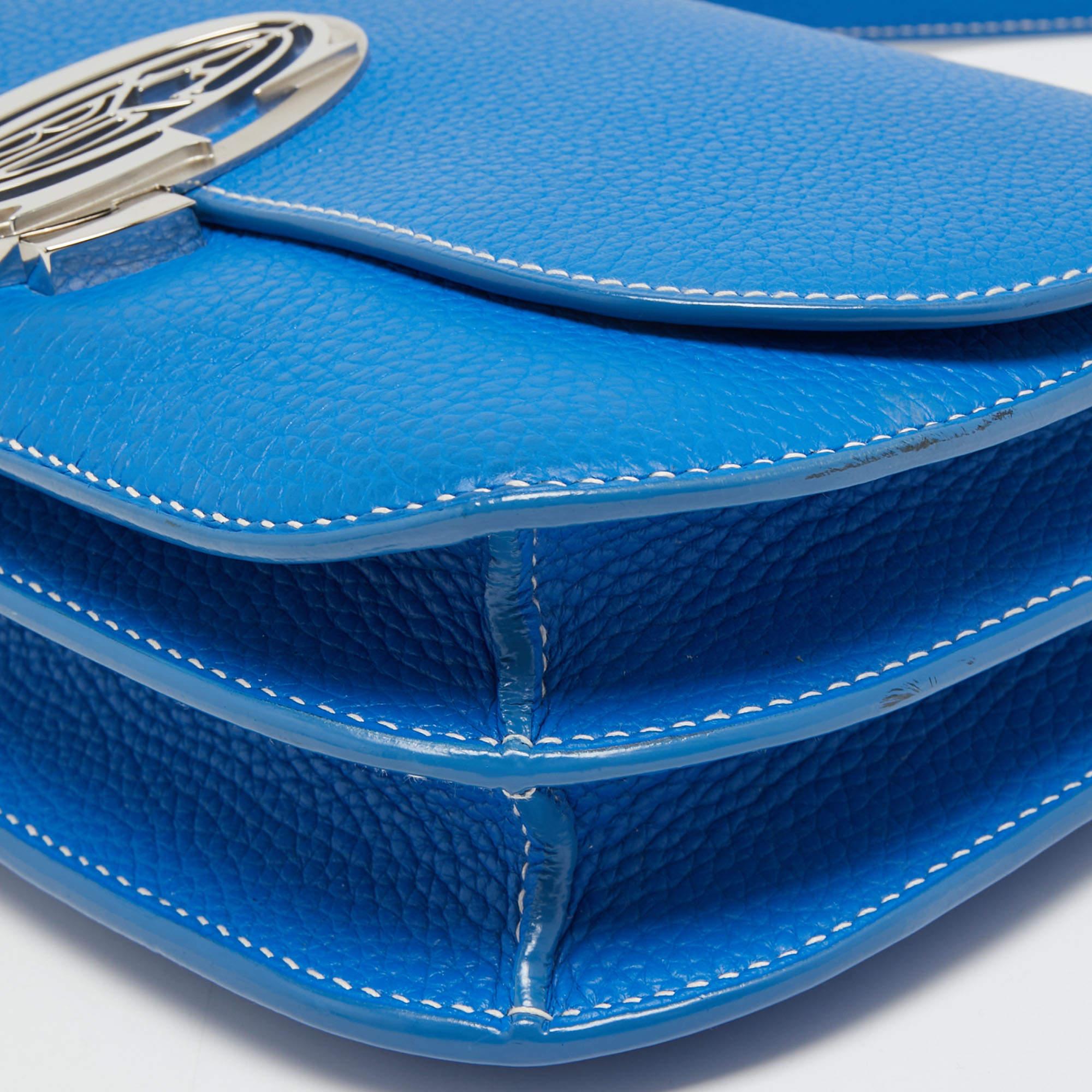 Goyard Blue Ciel Leather 233 Shoulder Bag 8