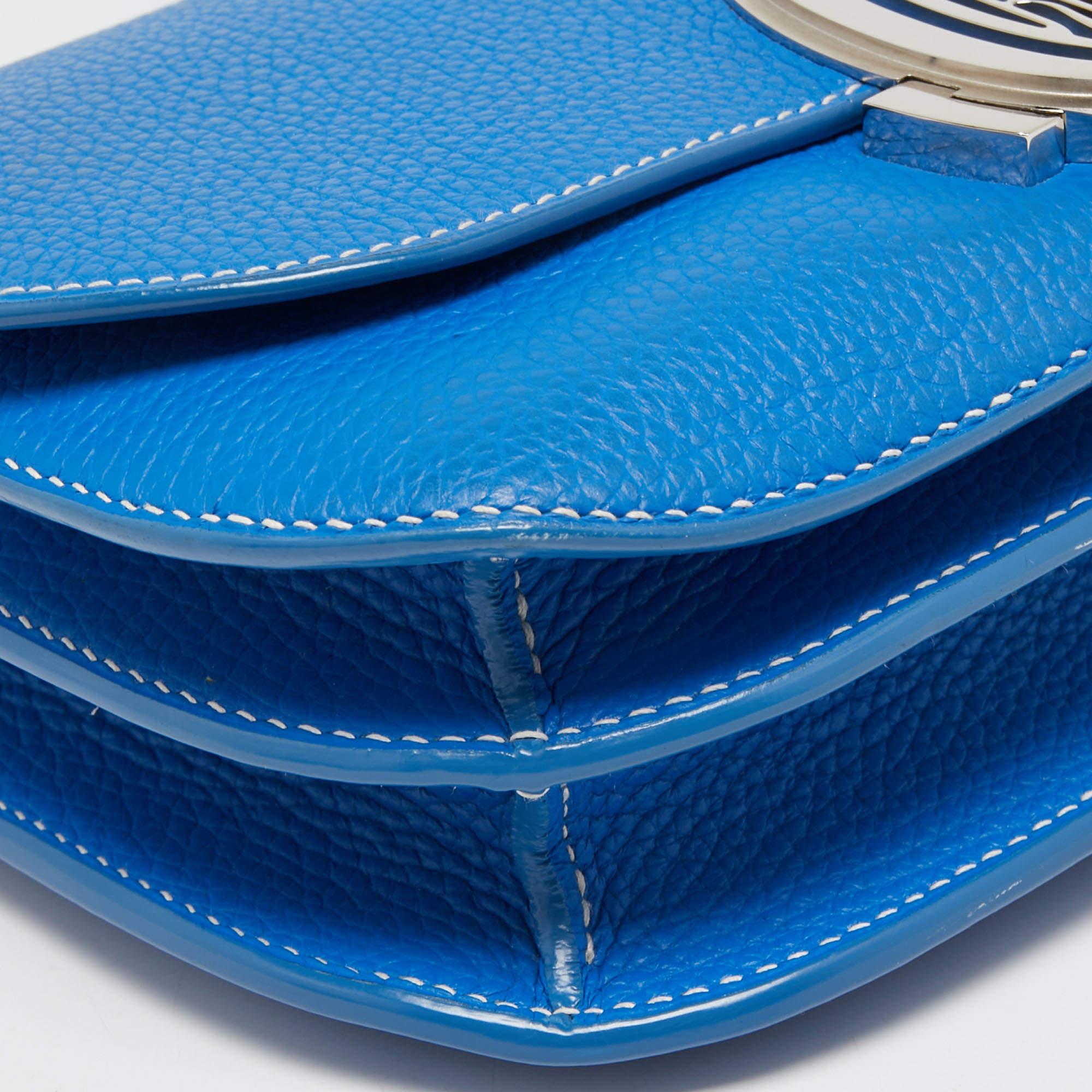 Goyard Blue Ciel Leather 233 Shoulder Bag 9