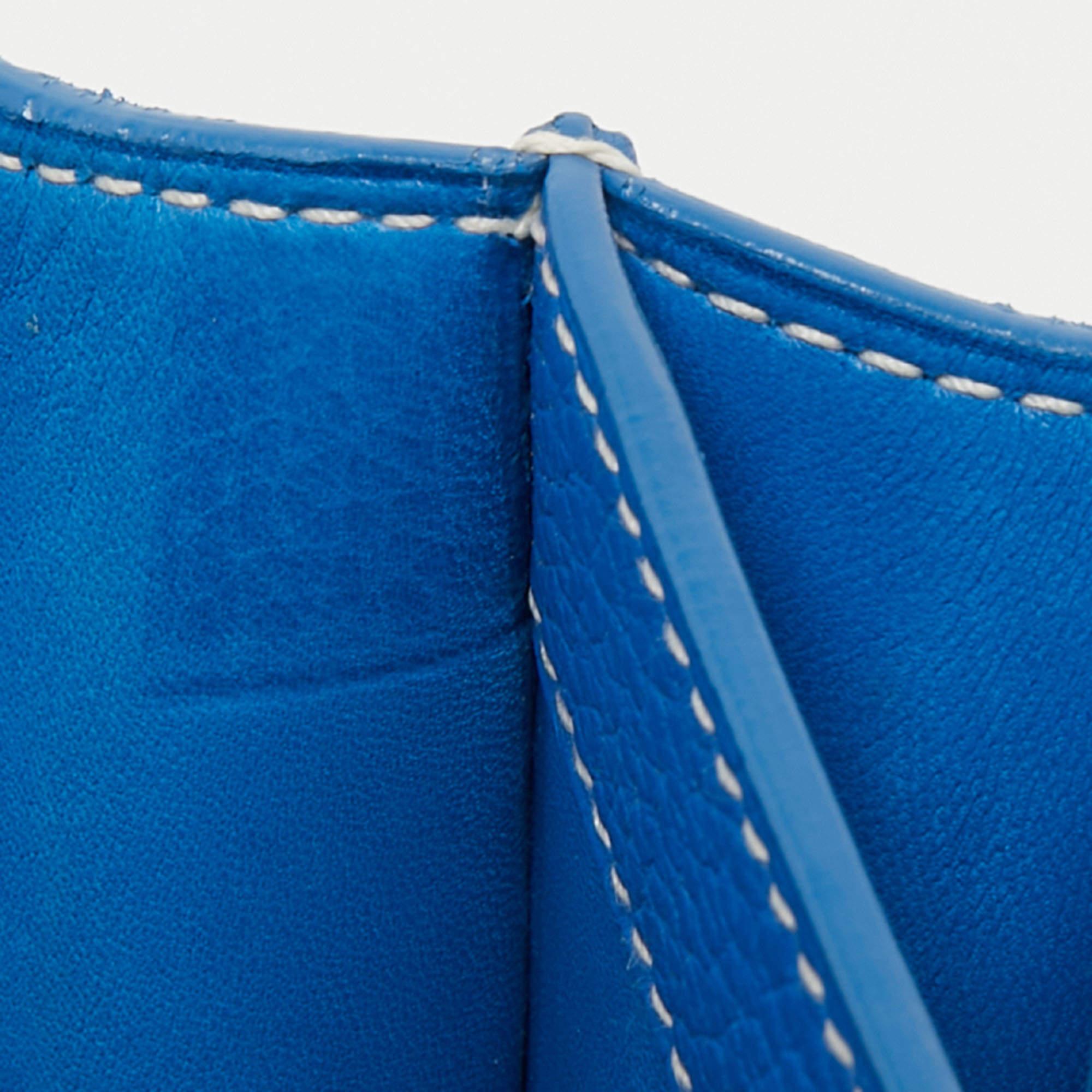 Goyard Blue Ciel Leather 233 Shoulder Bag 11