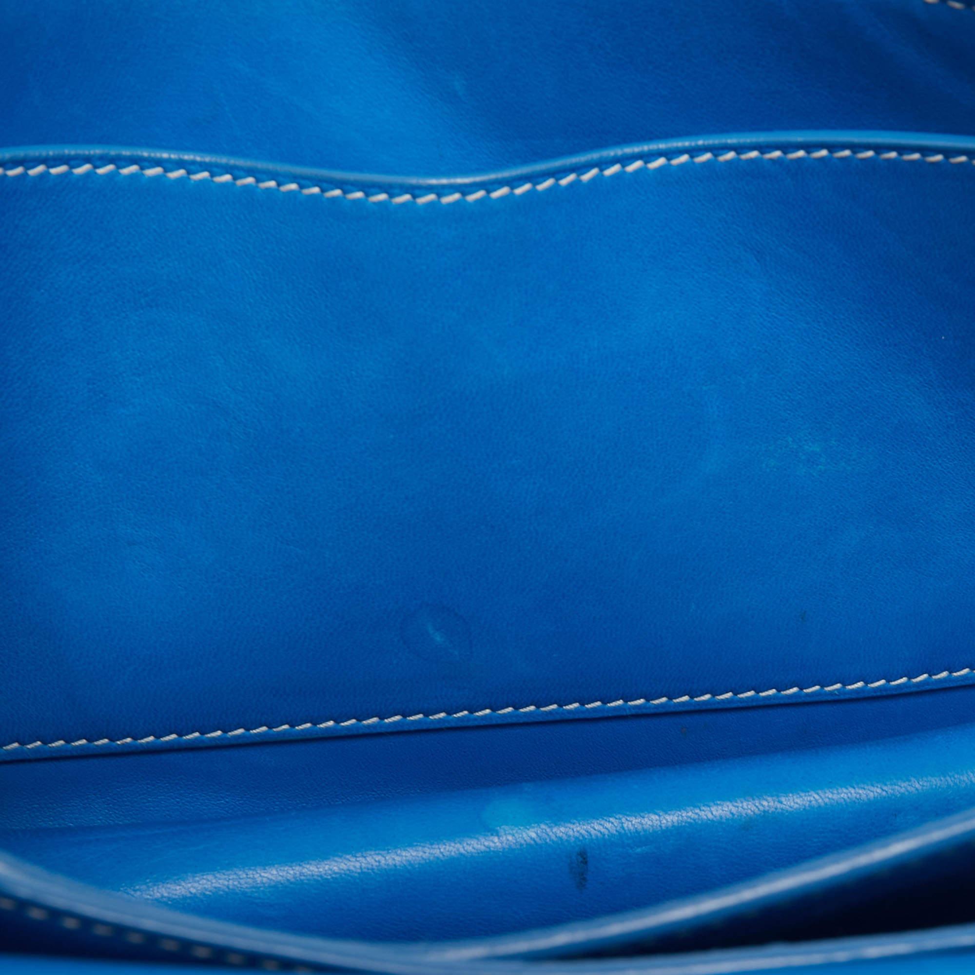 Goyard Blue Ciel Leather 233 Shoulder Bag 13