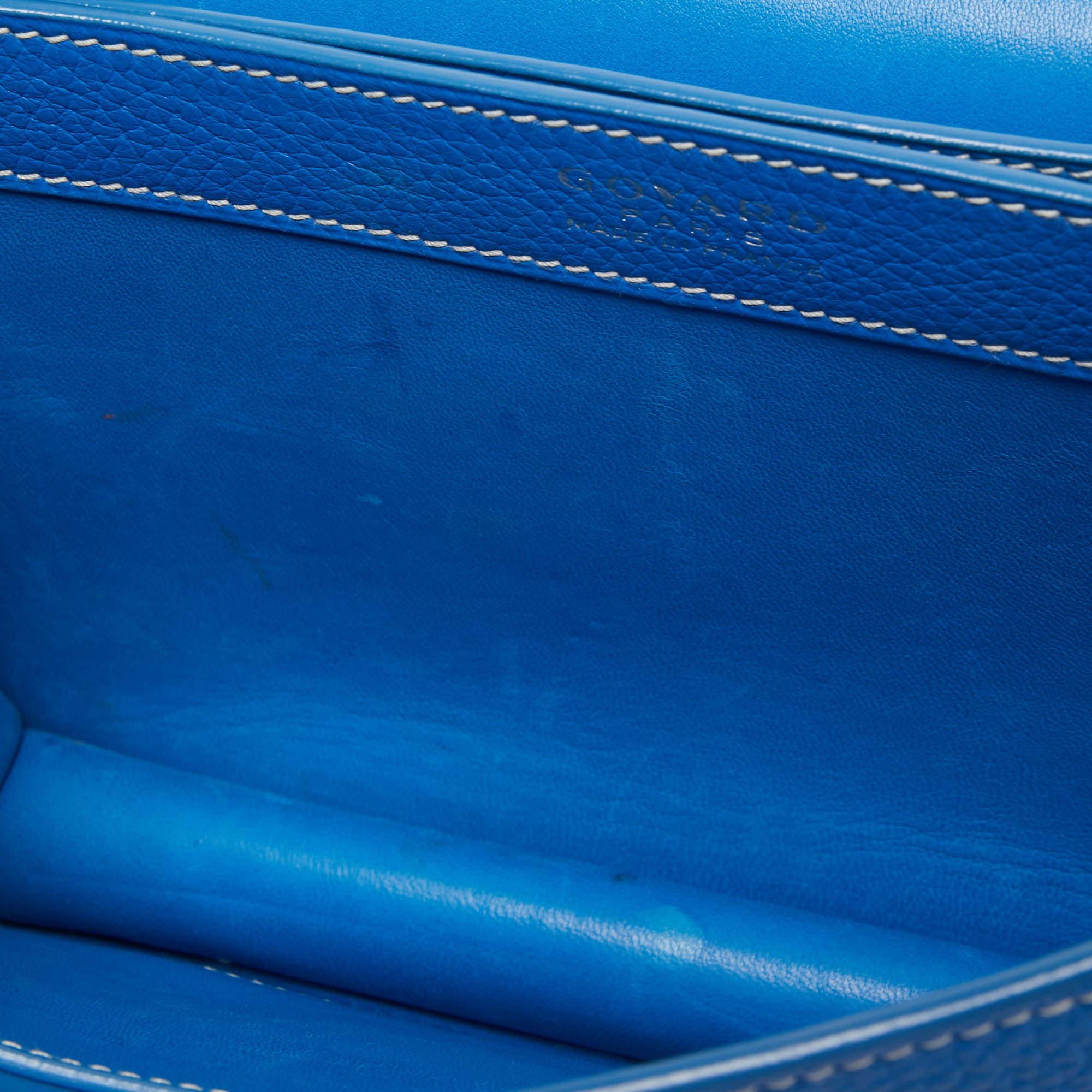 Goyard Blue Ciel Leather 233 Shoulder Bag 4