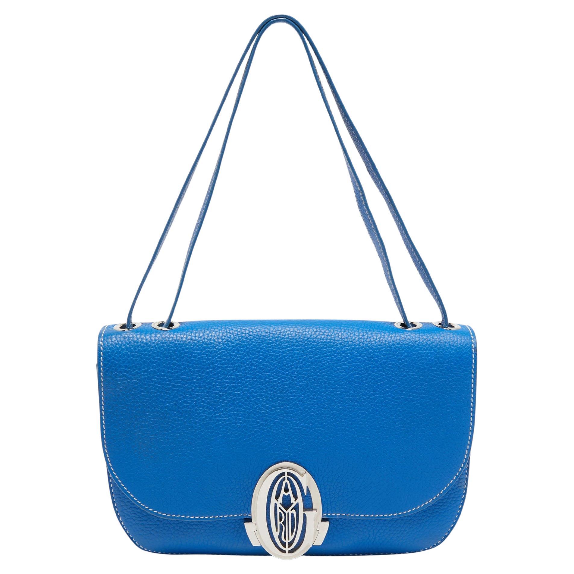 Goyard Blue Ciel Leather 233 Shoulder Bag