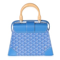 Goyard Blue Goyardine Canvas Saigon PM