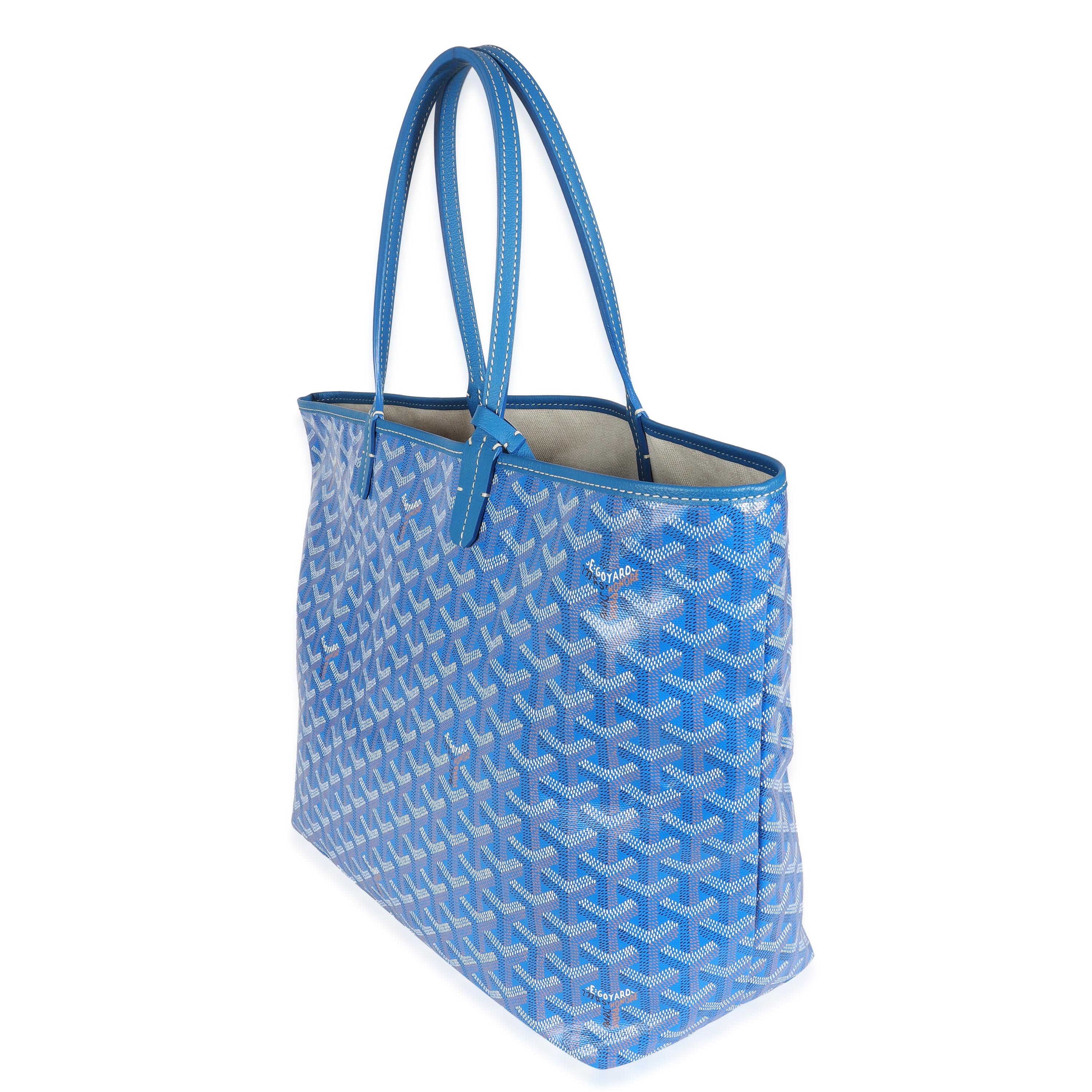 Women's Goyard Blue Goyardine Canvas Saint Louis PM For Sale