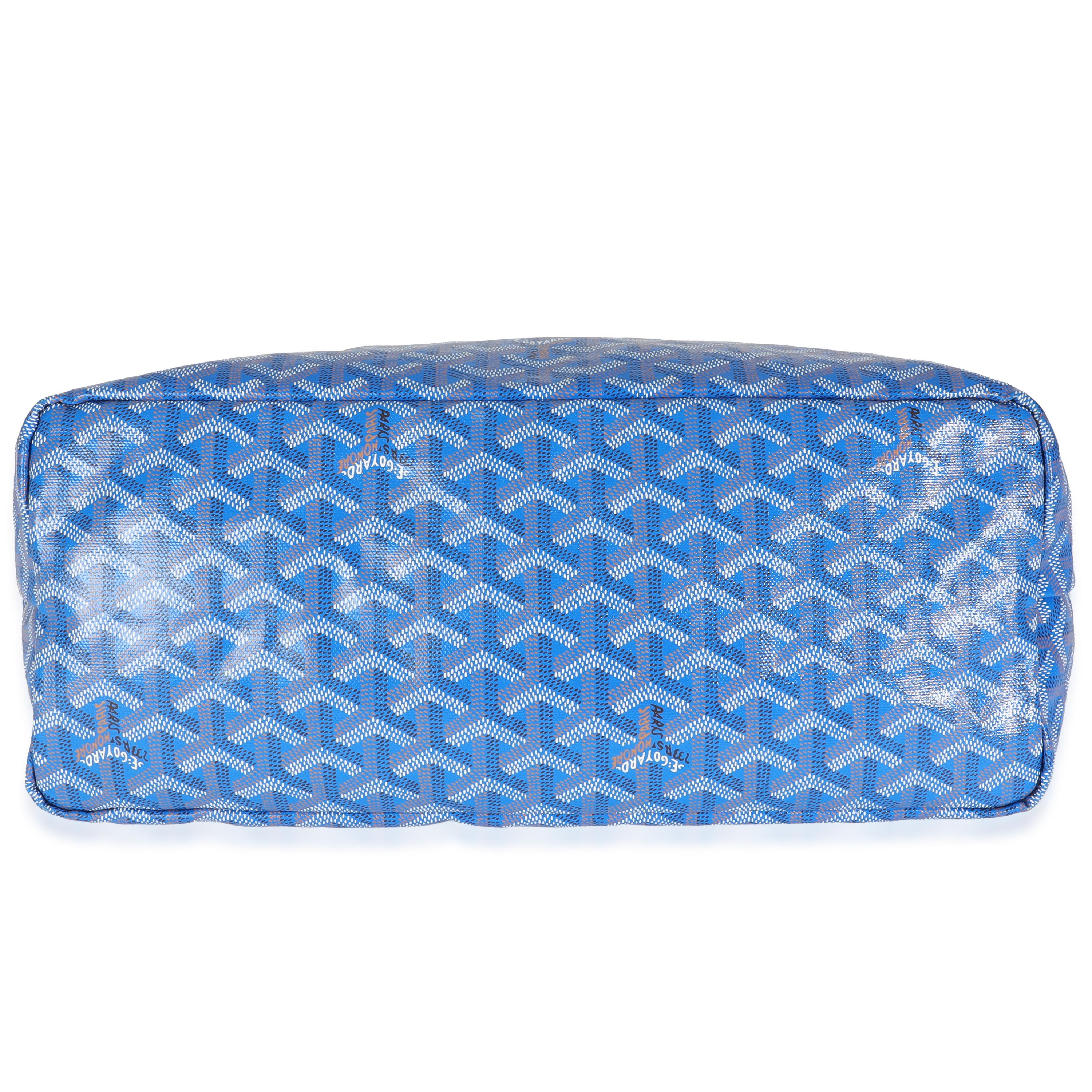 Goyard Blue Goyardine Canvas Saint Louis PM For Sale 4