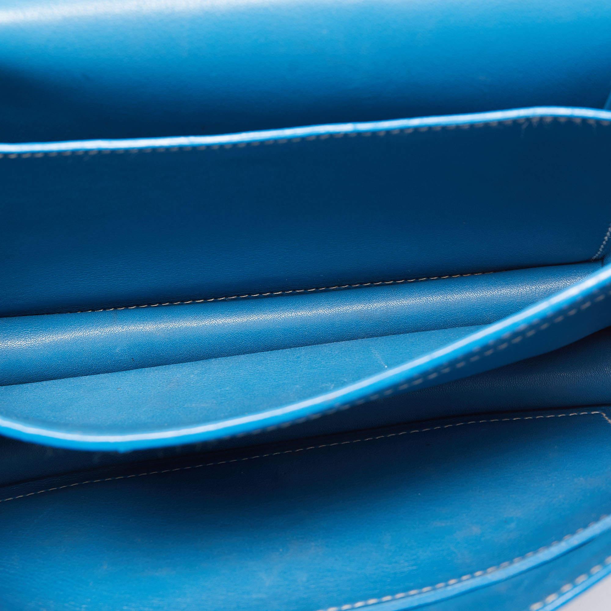 Goyard - Sac à bandoulière en toile bleue enduite Goyardine 223 PM 3