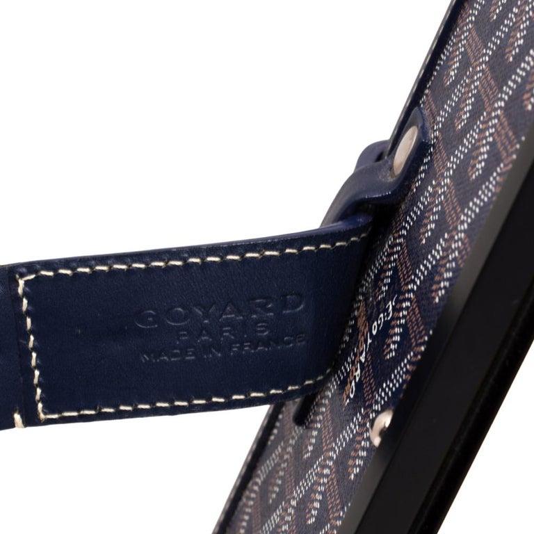 Goyard Blue Goyardine Coated Canvas Striped and Leather Bourget PM Trolley  Goyard | The Luxury Closet