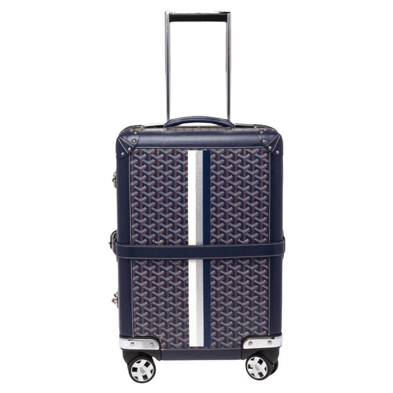 Goyard Blue Goyard Roller Suitcase