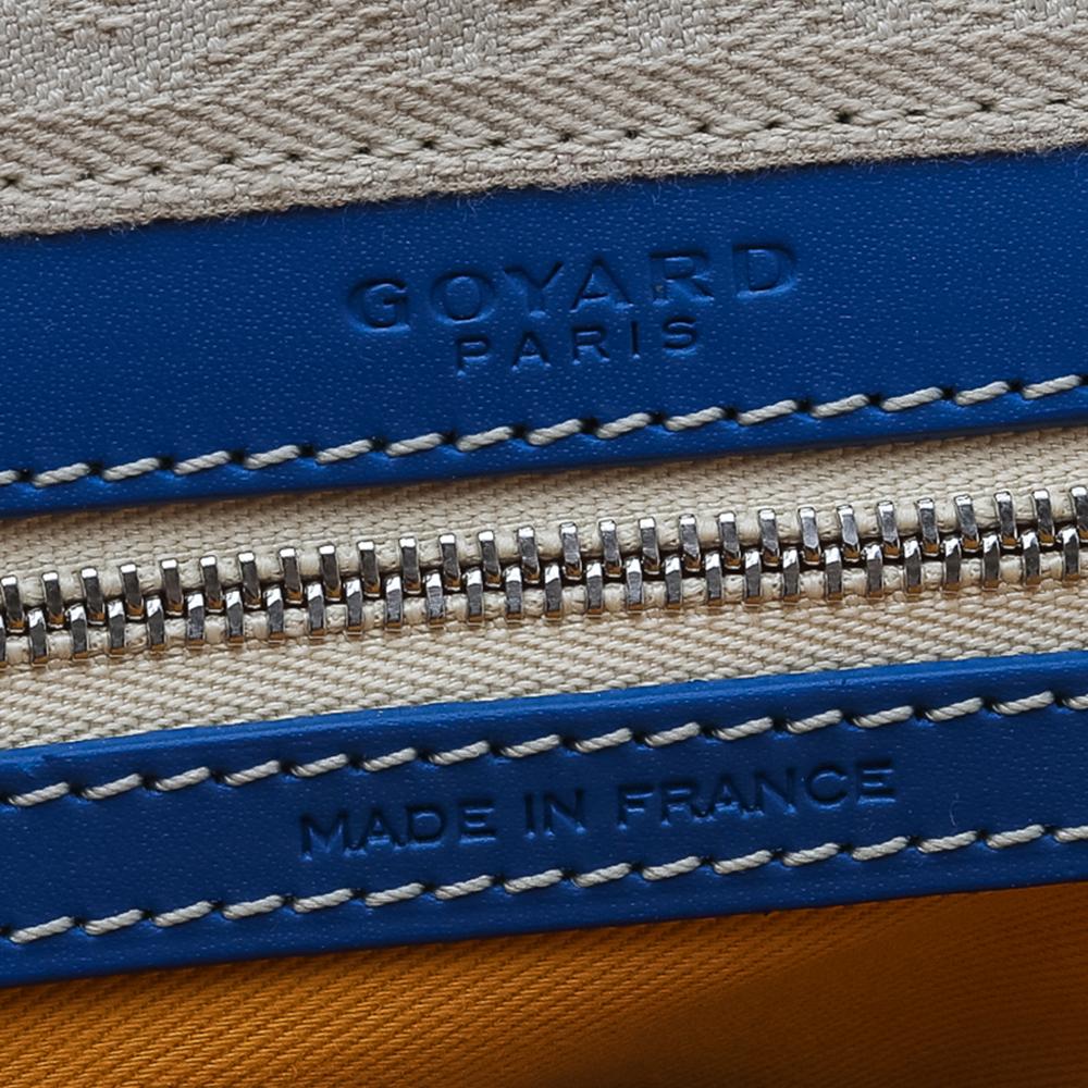 Goyard Blue Goyardine Coated Canvas and Leather Vendôme PM Bag 2