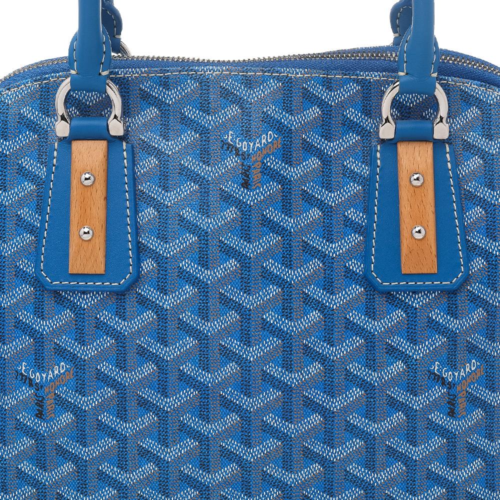 Goyard Blue Goyardine Coated Canvas and Leather Vendôme PM Bag 4